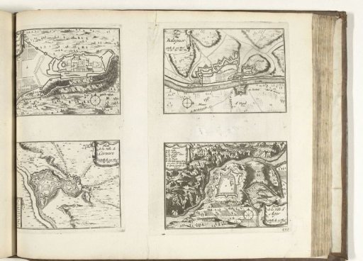 Maps of four places in Catalonia, 1726