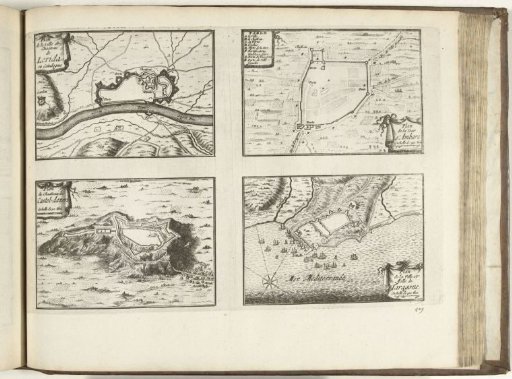 Maps of Lérida, Tarragona and other places in Catalonia, 1726