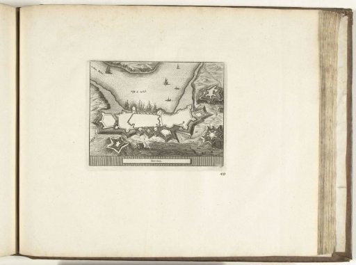 Map of Setúbal, 1726