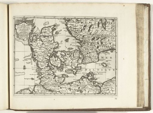 Map of Denmark, 1726