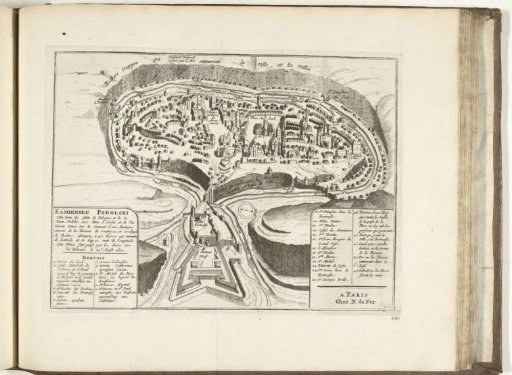 Plan of Kamień Pomorski, 1726
