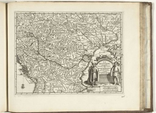 Map of Hungary, 1726
