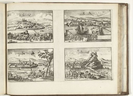 Views of Waradiin, Vác, Temesvár and Novigrad, 1726