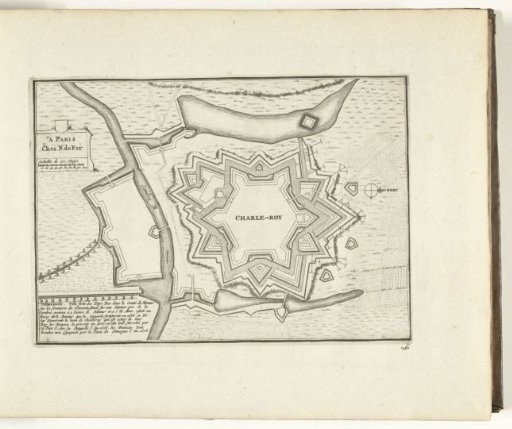 Map of Charleroi, 1726