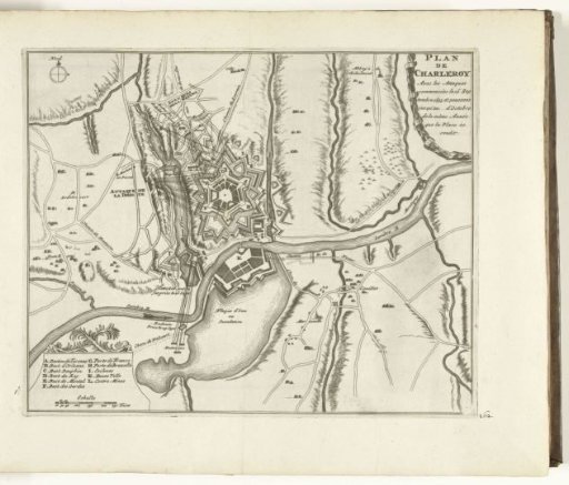 Map of the siege of Charleroi, 1693