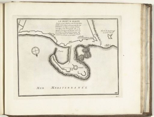 Plan of the harbor of Algiers, 1726