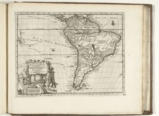 Map of South America, 1726