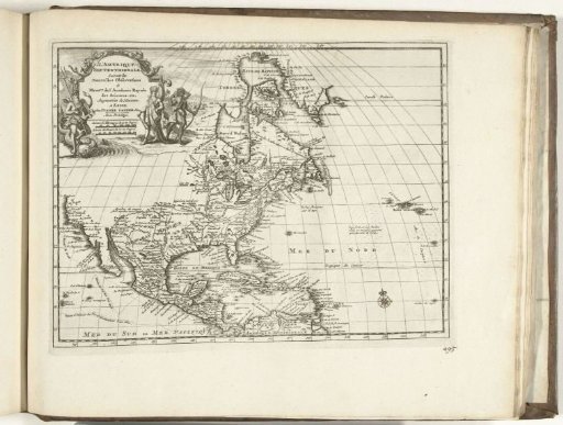 Map of North and Central America, 1726