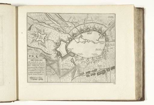 Map of Brussels, 1726