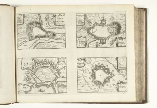 Maps of Limbourg, Cambrai, Condé and Philippeville, 1726