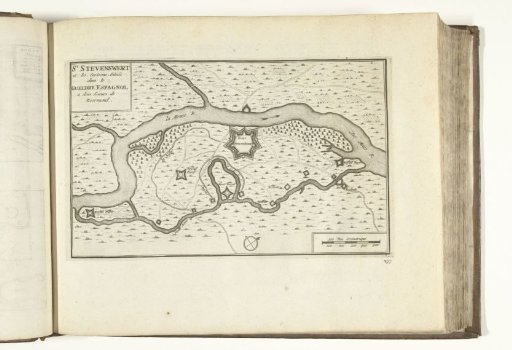 Map of Stevensweert, 1726
