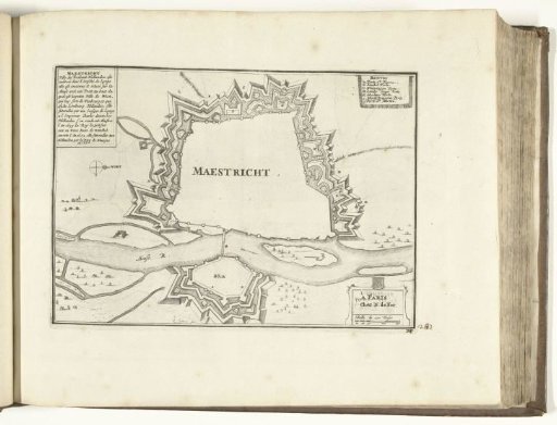 Map of Maastricht, 1726
