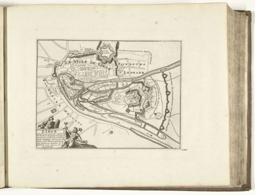 Map of Liège, 1726