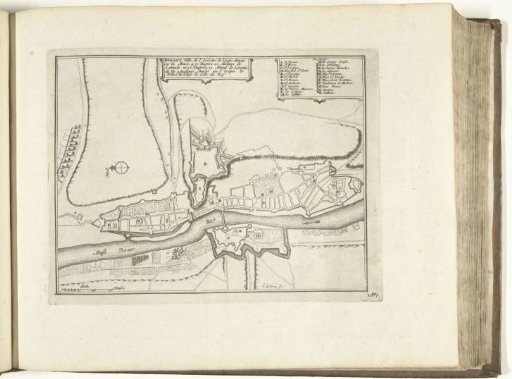 Map of Dinant, 1726