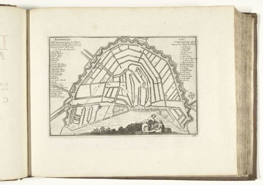 Map of Amsterdam, 1726