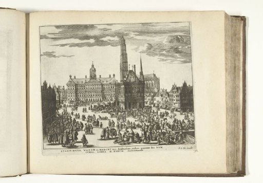 View of the Dam in Amsterdam, 1726