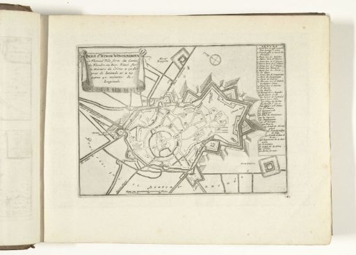 Map of Sint-Winoksbergen, 1726
