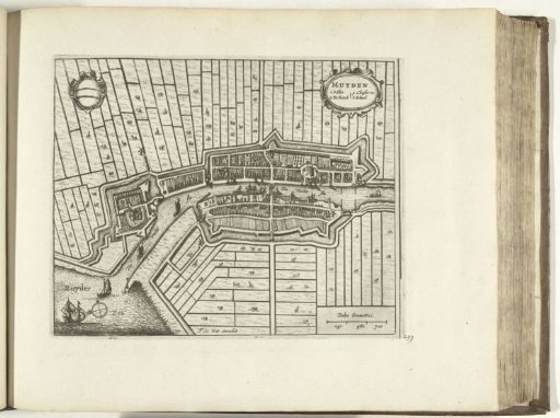Map of Muiden, 1726