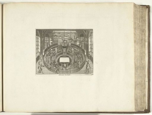 View of the Anatomy Hall in Leiden, 1726