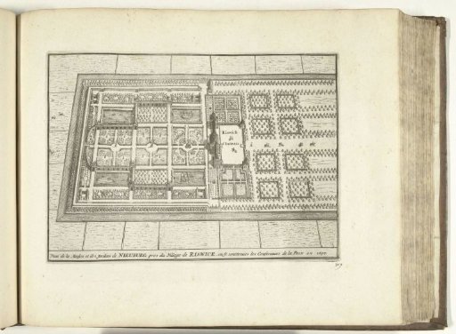 Plan of the House ter Nieuburch with gardens near Rijswijk, 1726