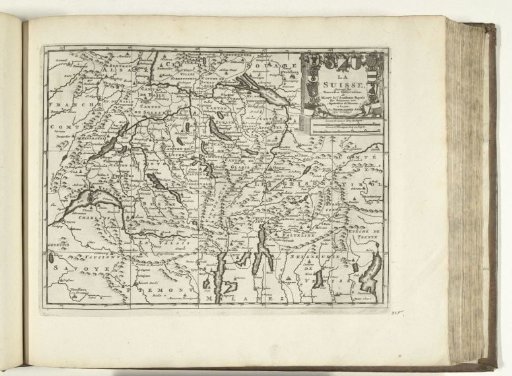 Map of Switzerland, 1726