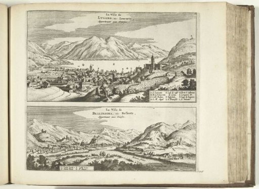 Views of Lugano and Bellinzona, 1726