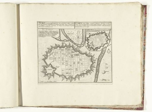 Plan of Turin, ca. 1701-1713