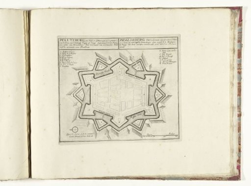 Plan of Pfalzburg, ca. 1701-1713