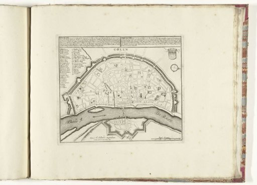 Map of Cologne, ca. 1701-1713
