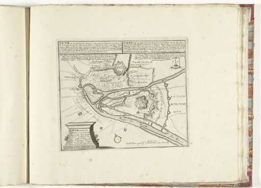 Map of Liège, ca. 1701-1713