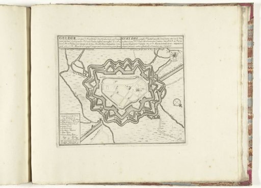 Map of Geldern, ca. 1701-1713