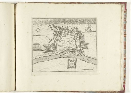 Map of Venlo, ca. 1701-1713
