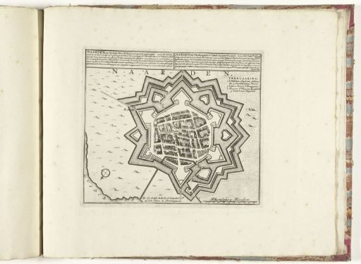 Map of Naarden, ca. 1701-1713