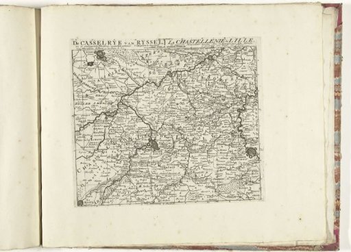 Map of the Bailiwick of Lille, ca. 1701-1713