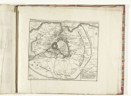 Map of the Siege of Lille, 1708