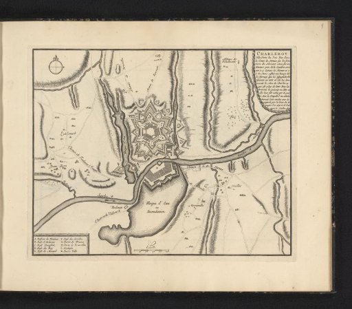 Plan of Charleroi, ca. 1693-1696