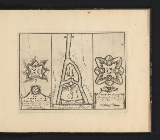 Three forts in Flanders, ca. 1693-1696