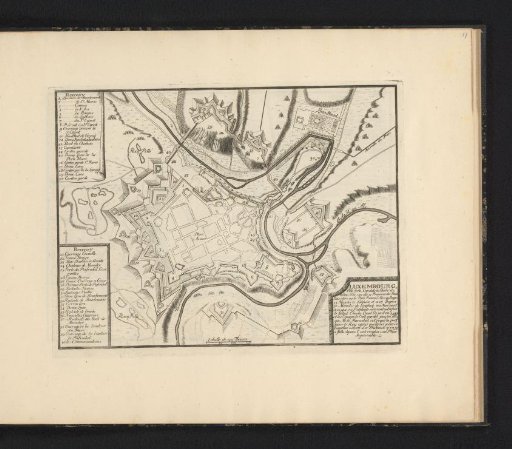 Map of Luxembourg, ca. 1693-1696