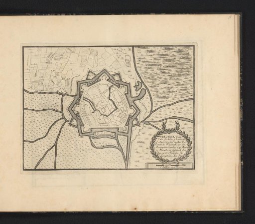 Map of Maubeuge, ca. 1693-1696