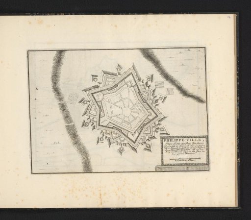 Map of Philippeville, ca. 1693-1696
