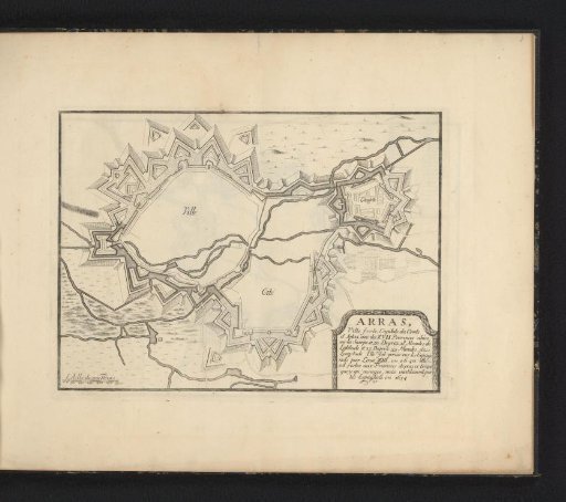 Plan of Arras, ca. 1693-1696