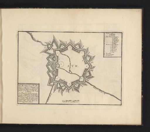 Plan of Ath, ca. 1693-1696