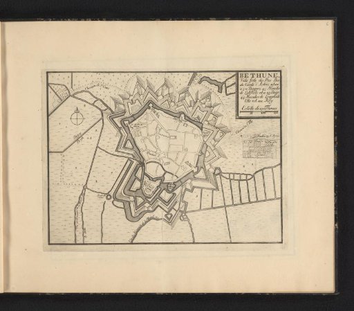 Plan of Béthune, ca. 1693-1696