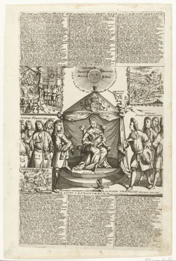 Queen Anne Plucks the French Rooster, 1706