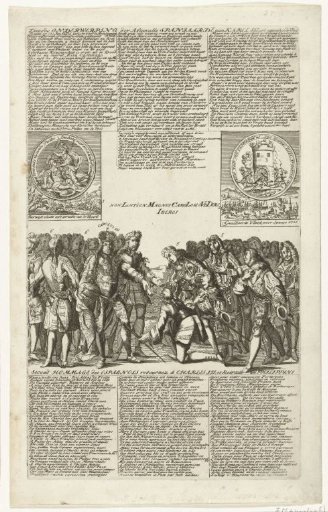 Honors of the Spaniards to Charles III, 1706