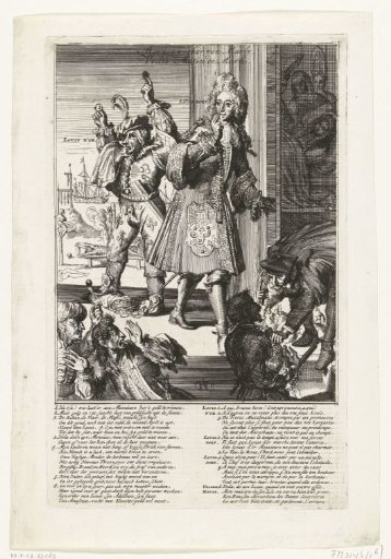 Satirical Print on the Corrupt Margrave of Baden-Baden, 1707