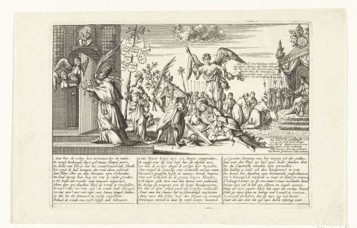 The Temple of Janus is closed by the Pope, 1709