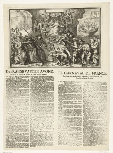 The French Shrove Tuesday, ca. 1701-1713