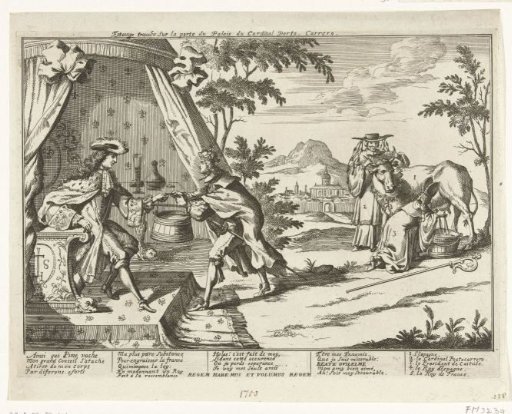 Milking the Spanish Cow, ca. 1701