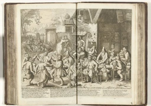 Dancing peasants celebrate the peace, 1713